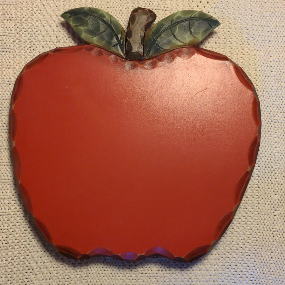 Red Apple-Shaped Decorative Lazy Suzy Home Kitchen Accent
